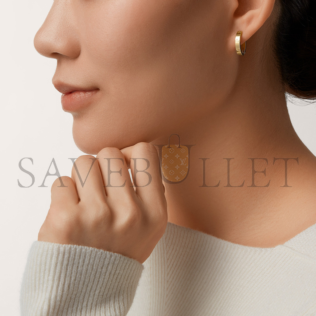 CARTIER LOVE YELLOW GOLD EARRINGS B8301499